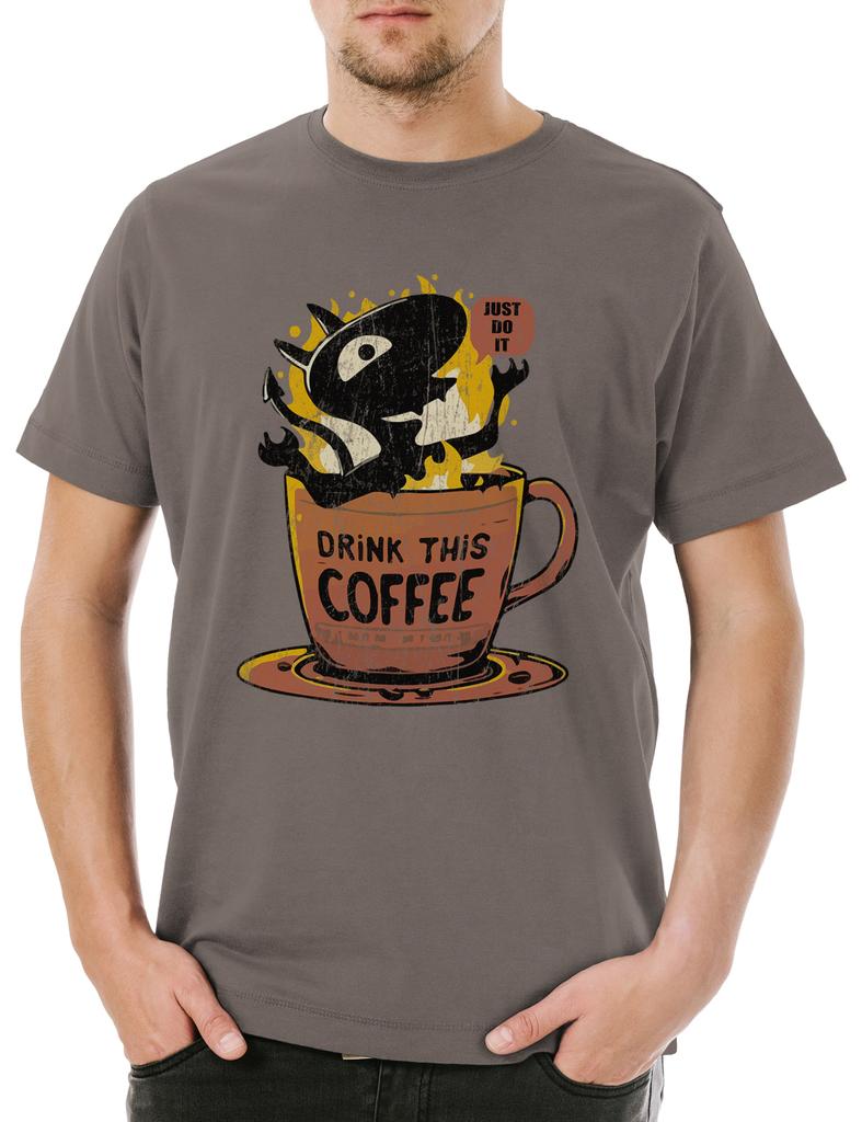 Drink This Coffee Mens T-Shirt Caffeine Coffee Molecule Teacher Chemistry Barista