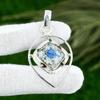 Natural K2 Jasper Gemstone Indian Jewelry 925 Sterling Silver Pendant For Girls