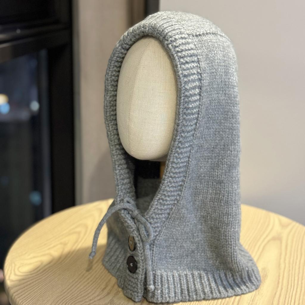 Korean Style Balaclava Hat for Women In Autumn and Winter Couples Warm Hat and Neck Scarf Integrated Solid Color Ear Protection Woolen Hat