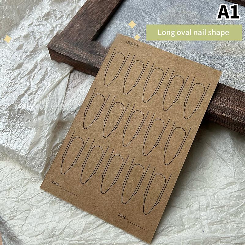 Nail Art Lines Practice Paper Drawing Template Painting Learning book Εργαλεία μανικιούρ Uv Gel Polish Οδηγός Αξεσουάρ νυχιών