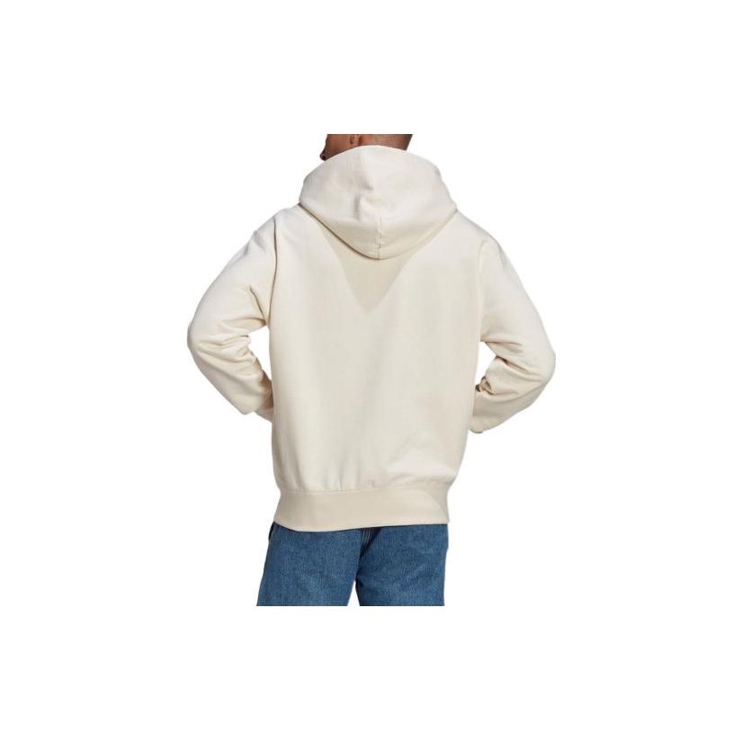Adidas Originals Trefoil Solid Color Hoodie Unisex Tops Beige GN3385