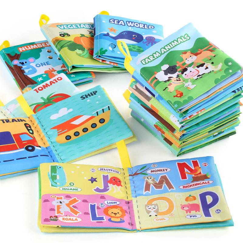 Farm Educational Animal Theme Tearresistant Infant Early Learning Cloth Book