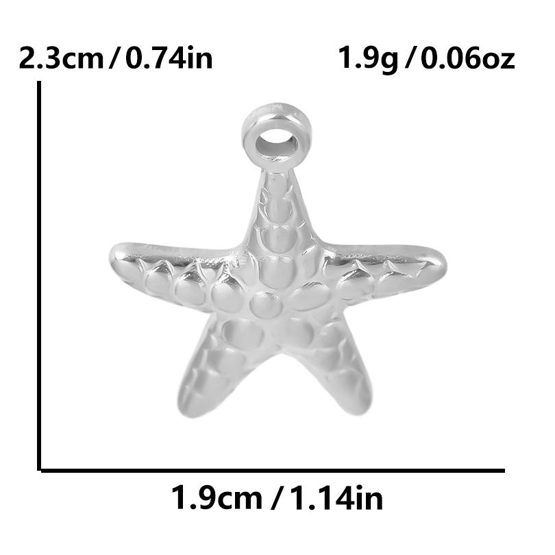 10pcs/Lot No Fade Metal Charm Sword Marine Organism Stainless Steel Pendants For Jewelry Making Supplies Animal Charms Findings