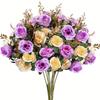1Pc Silk Rose Artificial Flowers Wedding Home Christmas Decoration Bride Bouquet Craft Scrapbooking Wreaths Photography Props