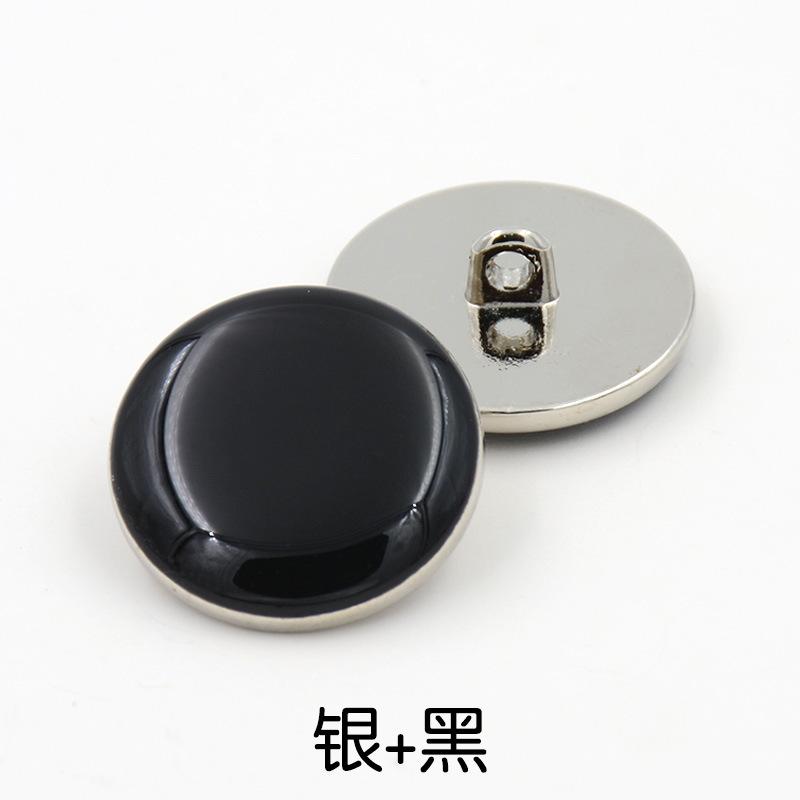 High-End Goldknöpfe Herrenanzugknöpfe Schwarze Metallknöpfe Damenbekleidungsknöpfe Anzug Hemd Mantel