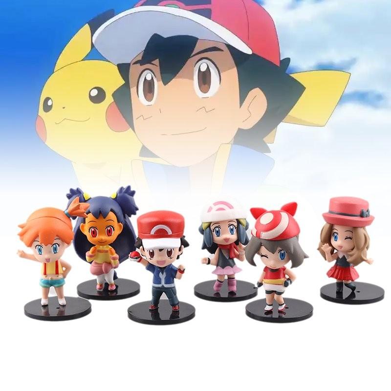 Character Pvc 6pcs Toy Model Desktop Decoration Child Gift Christmas