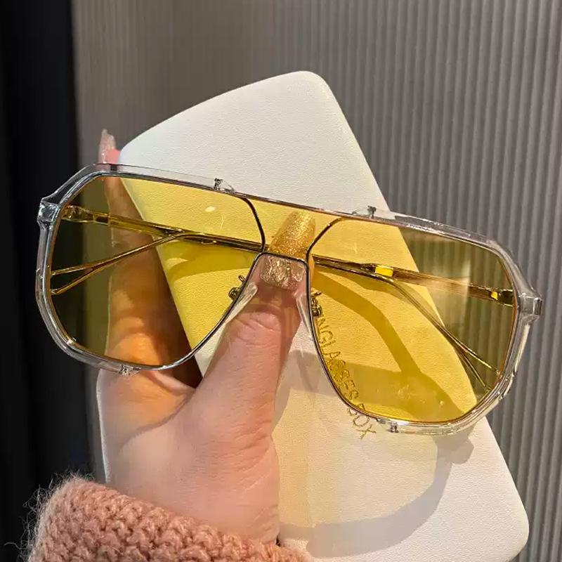 Korean Style Sunglasses for Men Polygon Shape UV400 Protection Sun Glasses Women Driving Travelling Sunglasses Men