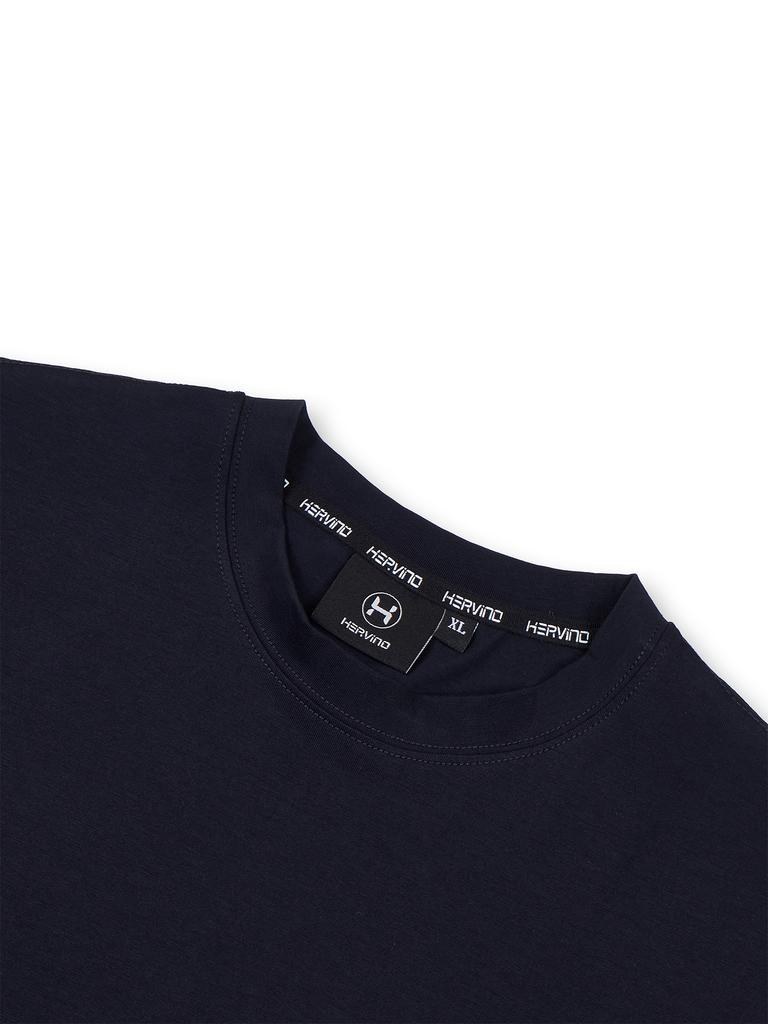 HERVINO Stretch Muscle Fit Short Sleeve T-Shirt [Navy]