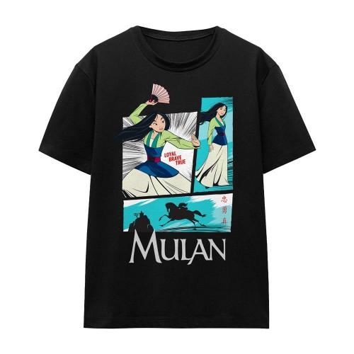 Mulan Unisexowy T-shirt z panelami akcji dla dorosłych