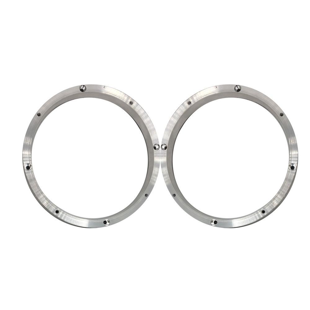 2pcs Aluminum Alloy 6.5inch Speaker Mount Speakers Pad Adapter Plates Bracket Ring Mat Car Refit 6.5''