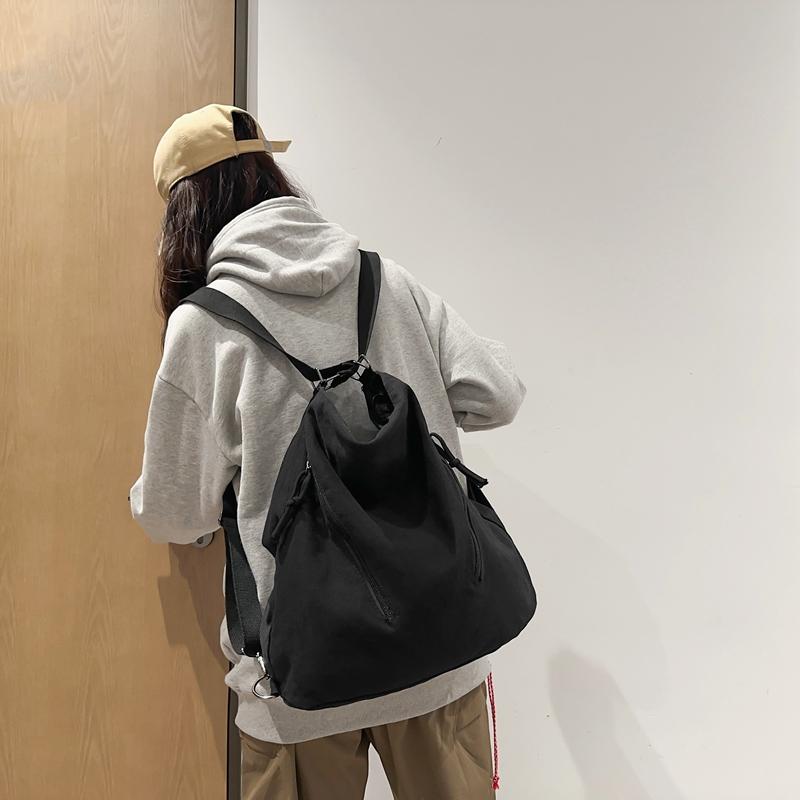 Large Capacity Canvas Simplicity Light Student University Bag Design Practical Versatile Travel Bags Shoulder