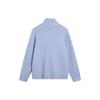 Li Ning Sports Trend Series Solid Color Zip Stand Collar Long Sleeve Sweater Men sweater Blue AMBU007-3