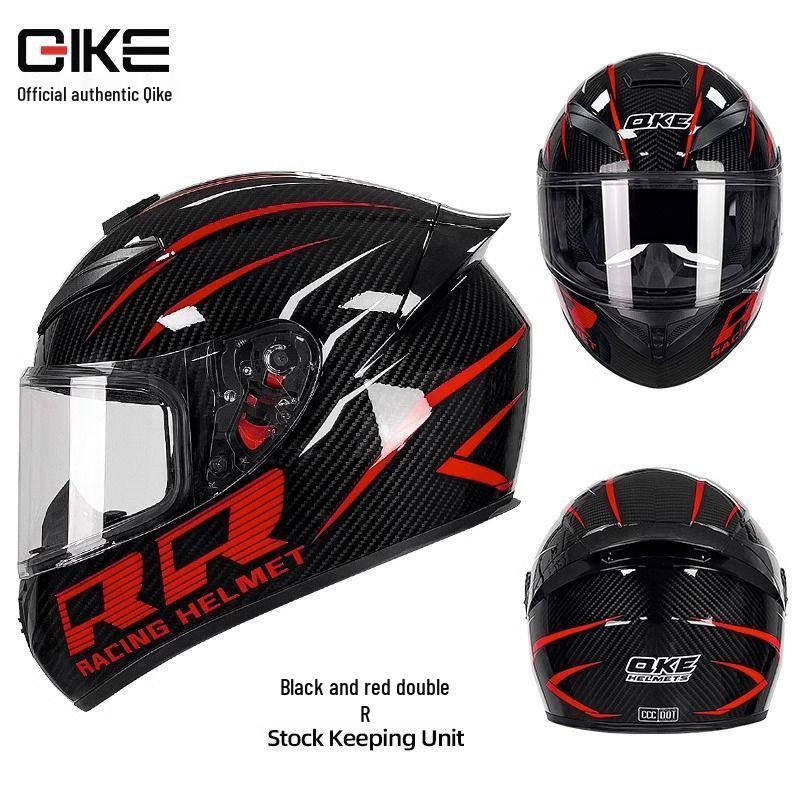 Certified Men's Bluetooth Full-Face Motorcycle Helmet with Trendy Horns for All Seasons.