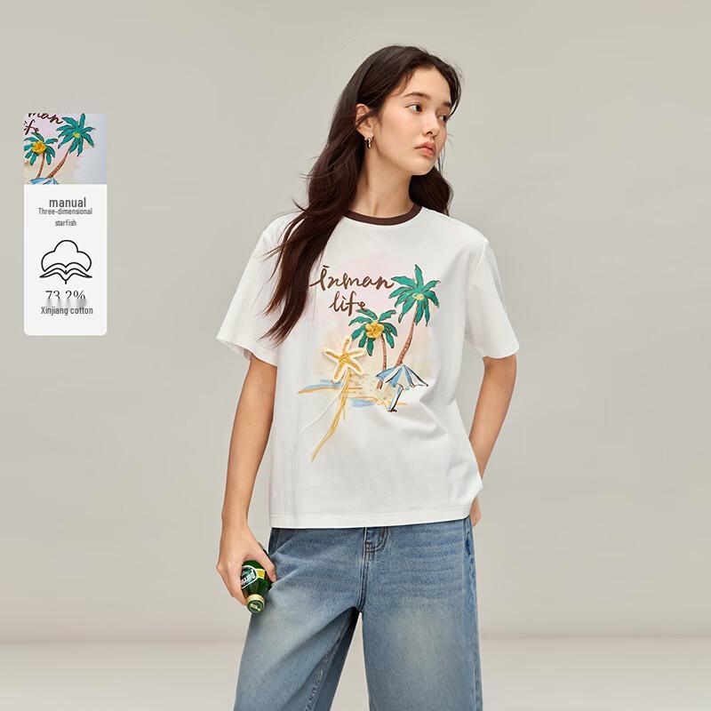 INMAN Starfish Print Short Sleeve T-Shirt S