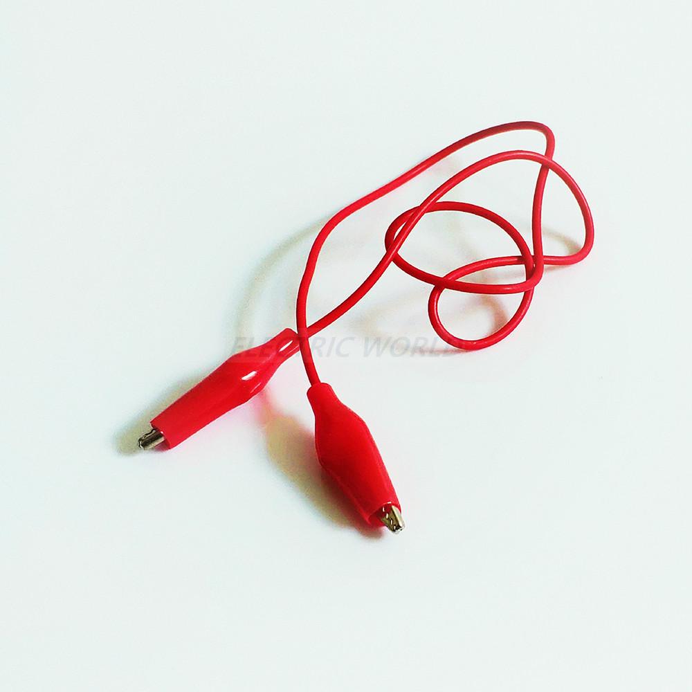 Alligator Clips Electrical Test Lead Roach Clip Test Jumper Wire Connectors Double-ended Cable Connectors Crocodile Clips