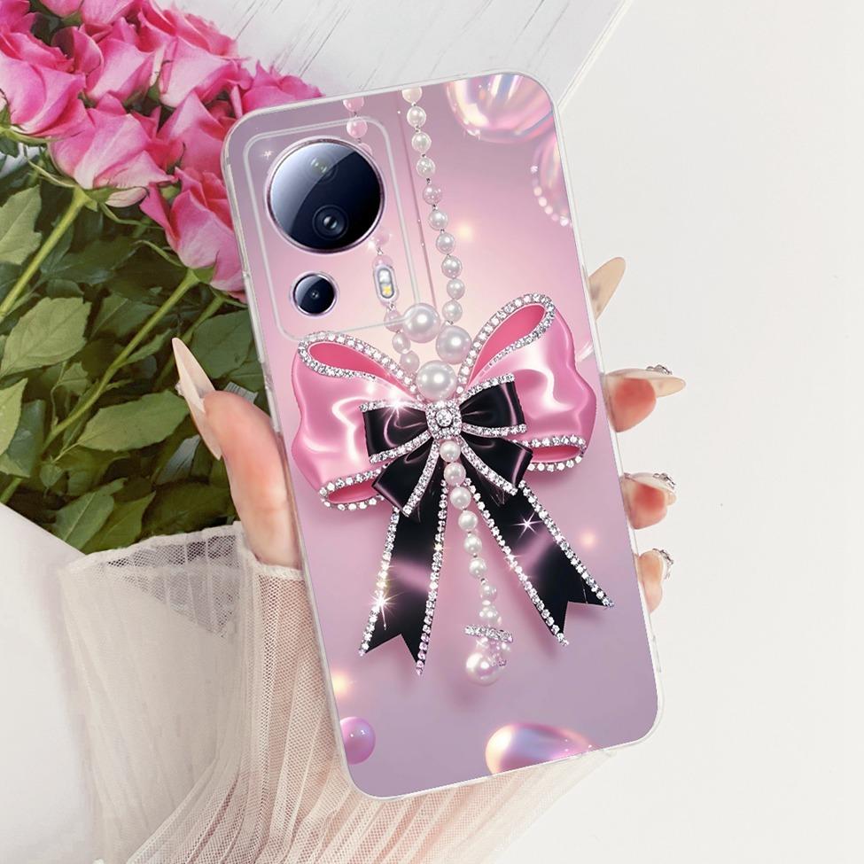 For Xiaomi Civi 2 Clear Case Aesthetic Luxury Cute Fashion Butterfly Funny Painted Funda For Xiaomi Civi2 Casing 2209129SC