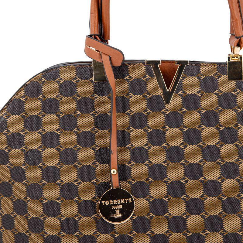 Sac à main bowling choco Femme TORRENTE