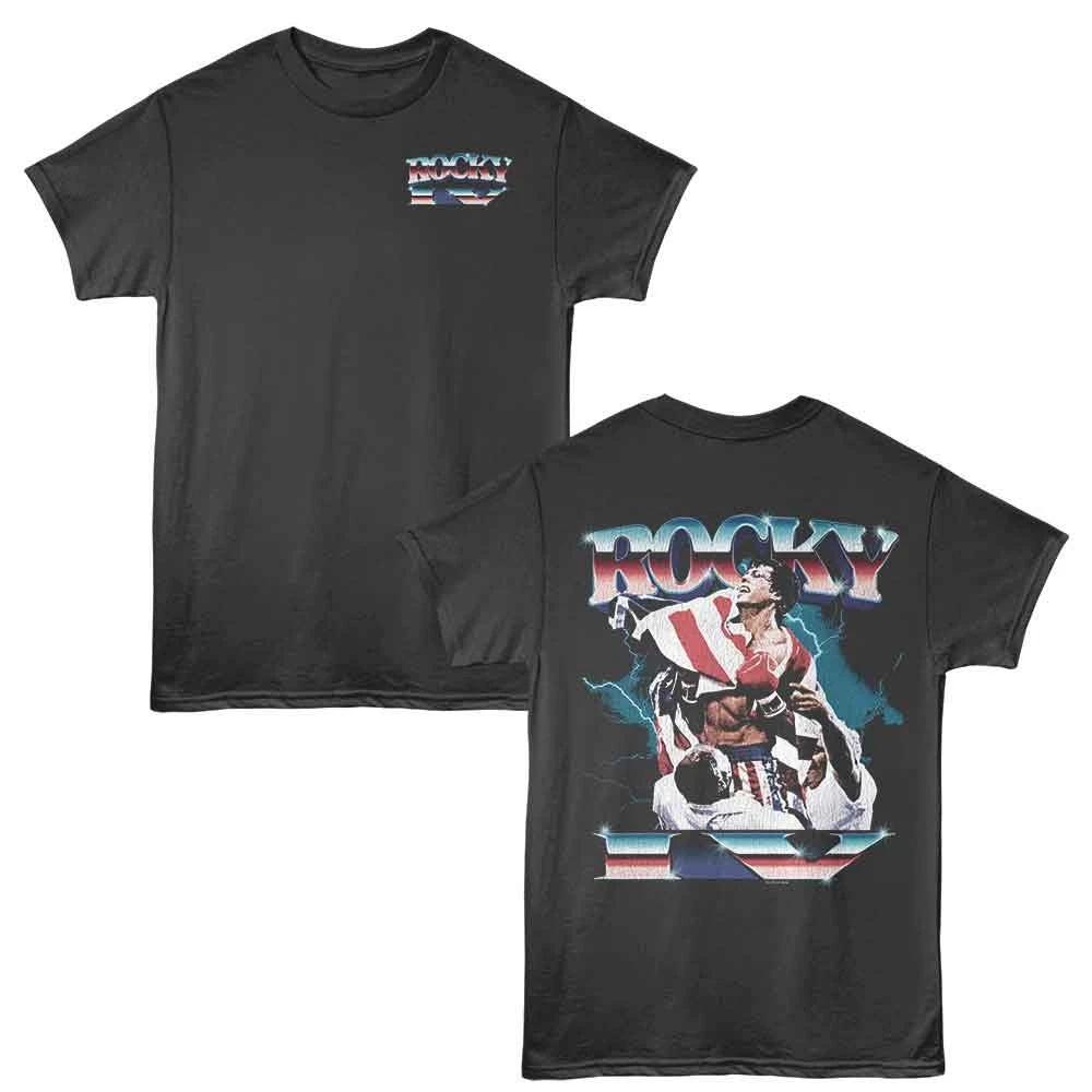 Rocky - Lightning Chrome - 2-Sided Print Solid Children s T-shirt - Smoke 150