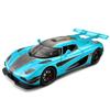 1/24 Scale Koenigsegg One Collectible Ornament with Sound, Light, and Feedback Function , Alloy Sports Car Toy Gift for Boys