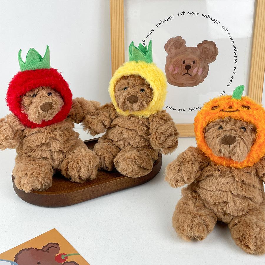 Cute Cute Basai Bear Pendant Plush Toy Doll Bear Bag Hanging Decoration Keychain Doll Doll