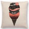 Latest Lovely Happy Cactus Pretty Pineapple Colourful Ice Cream Precious Agate Prints Car Cushion Cover Sofa Throw Pillow Case