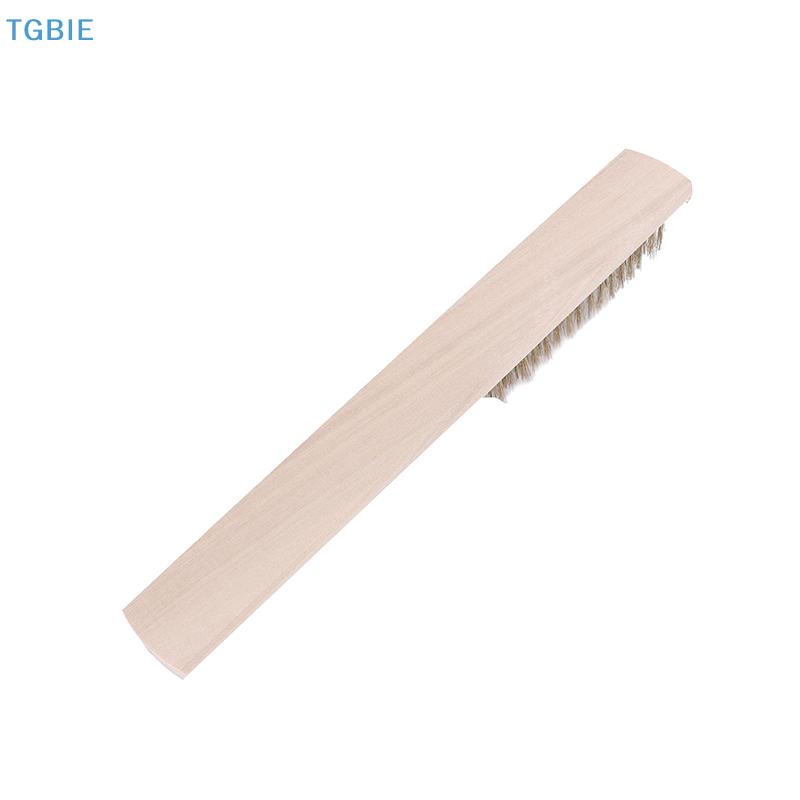 [TL][TL]2/5/10Pcs Wood Handle Brass Wire Brush For Industrial Devices Surface/Inner Polishing Grinding Cleaning 6x16 Row Brushes