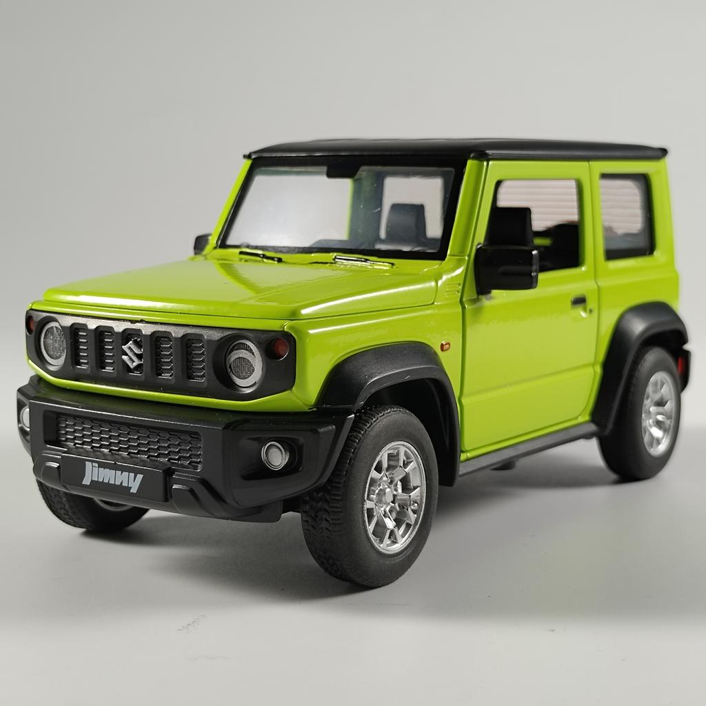1/24 Scale Suzuki Jimny Alloy Off Road Diecast Model Hight Simulation Sond Light Pull Back Toy Decorative Trendy Ornaments Gifts