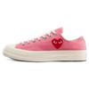 CDG Play X Chuck Taylor All Star 1970s Low Rei Kawakubo Abrasion and Waterproof Low-Top Canvas Shoes Unisex Pink