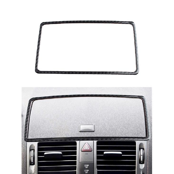 Car Accessories Interior Carbon Fiber Stickers For Mercedes-Benz C Class W204 2007-2013 Entral Console A/C Switch Panel