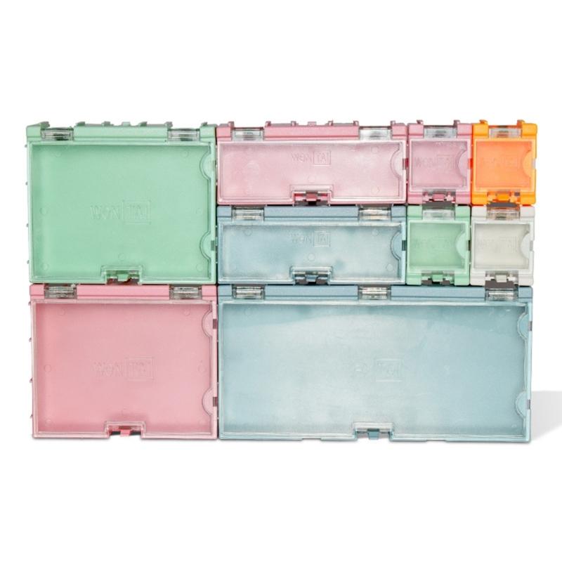 Interchangeable Mini Organizers Box Set Electronic Components Box For Beads Screws Fishing Tackle In Multiple Colors
