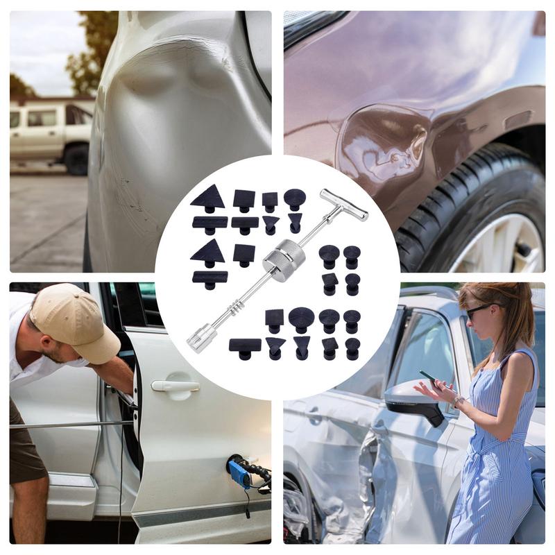 Car Dent Remover Puller 25pcs Body Repair Dent Removal Tools Dent Removal Kit For Cars Car Dent Repair Tool Powerful