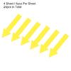 4/6/10Sheet Arrow Sticker Directional Sign PVC Self-Adhesive Label Stickers Removable Floor Decal for Floor Wall Marking 6Colors