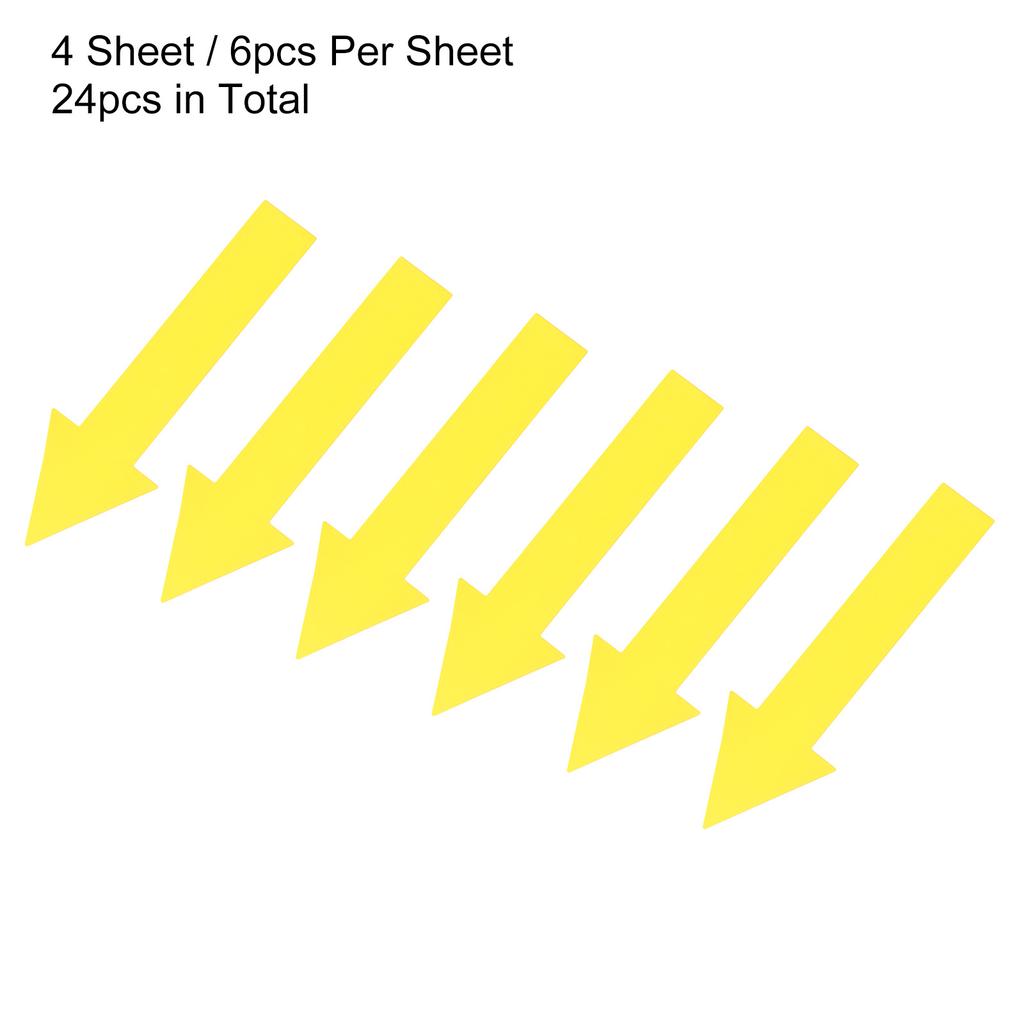 4/6/10Sheet Arrow Sticker Directional Sign PVC Self-Adhesive Label Stickers Removable Floor Decal for Floor Wall Marking 6Colors