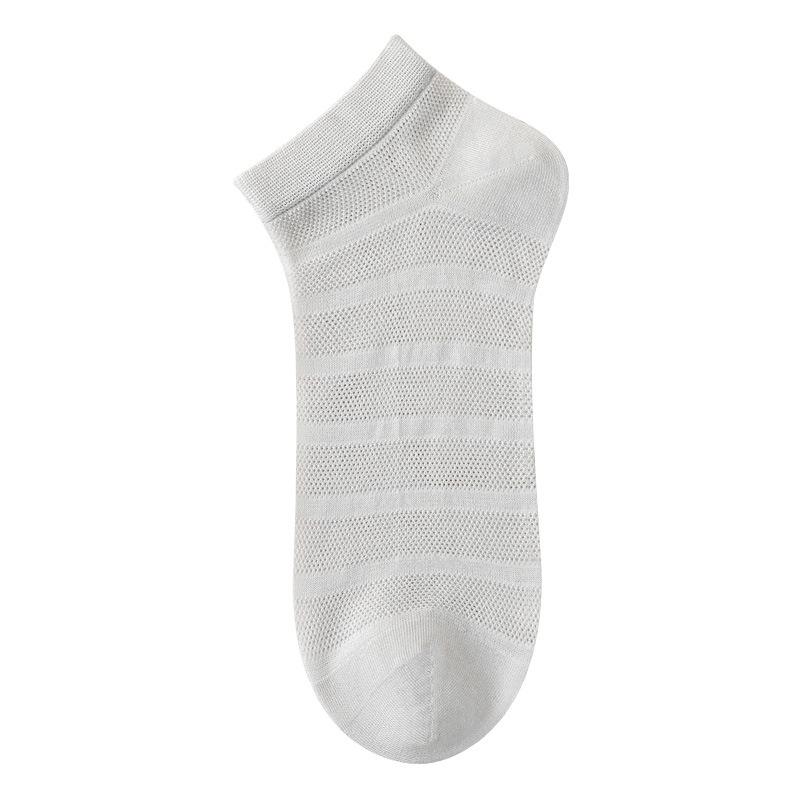 Men's Summer Ultra Thin Breathable Mesh 7A Antibacterial and Deodorizing Short Socks