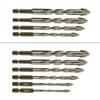 Serrated Tile Drill Bit Four-Edged Hexagonal Shank Drill Bit Drilling Tool for Glass Ceramic Concrete Brick
