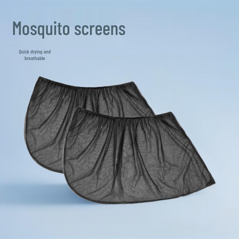 Car Window Mosquito Net Sun Shade Curtain - Black Rear Window Sedan