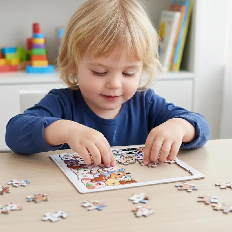 Irregular Wooden Jigsaw Puzzle Cute Animal Pattern High Difficulty Brain Teaser Toy For Kid Adults Educational Leisure Game Gift