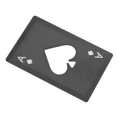 Abrebotellas creativos de acero inoxidable para tarjetas de crédito, Abrebotellas de cerveza, Abrebotellas rápidos(Negro)