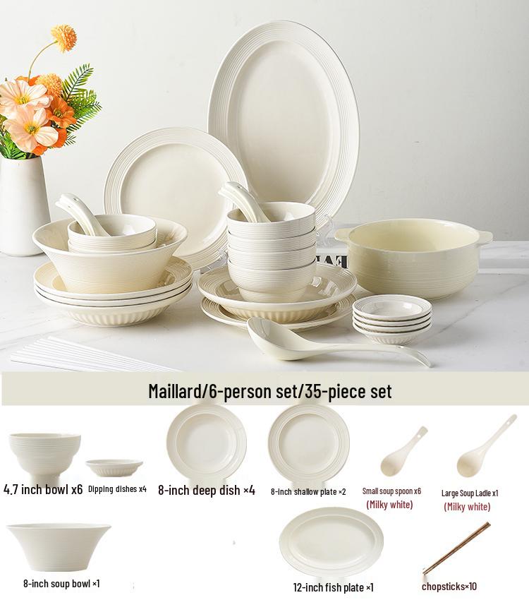 Ceramic Dinnerware Set: Bowls, Plates, and Chopsticks - 2025 Style Housewarming Gift