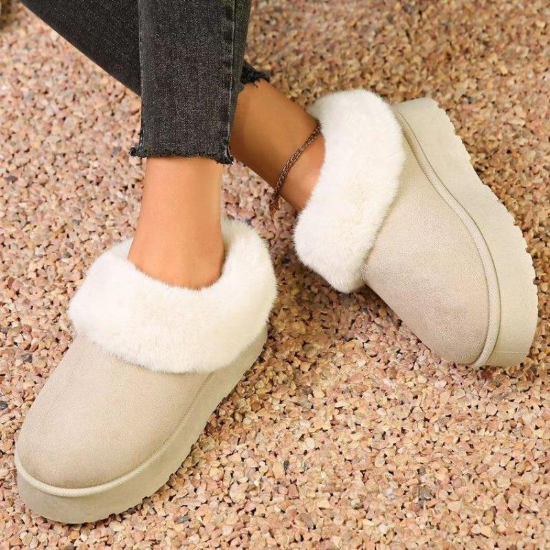 Snow Boots Women's New Platform for Autumn and Winter 2025, Wearing Cotton Boots with Thickened and A Pair of Fashionable Cotton Boots To Keep Warm