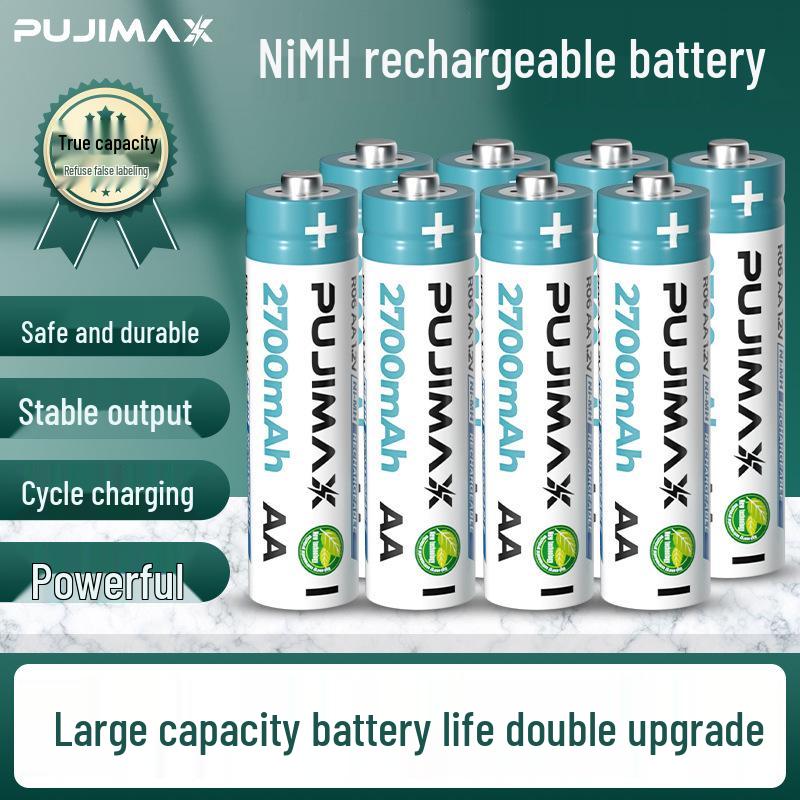 PUJIMAX 1.2V NiMH Rechargeable Battery for Size 5 & 7 Devices: Alarm Clocks, Toys, Mouse.