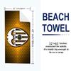 Valencia CF Logo Print Beach Towel, Large Soft Quick Dry Towel for Beach Camping Swimming