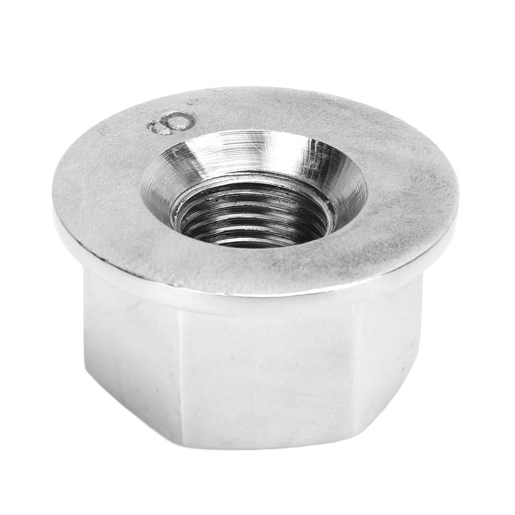 Steering Wheel Center Nut 15/8in‑18 High Gloss Mirror Polish 316 Stainless Steel for Verado Helms System
