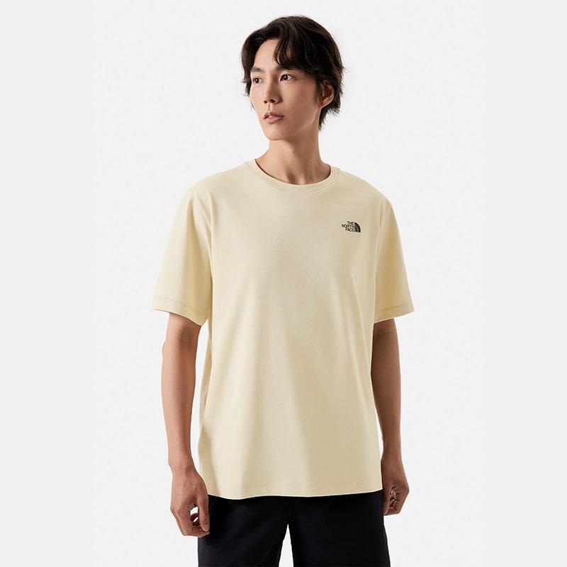 THE NORTH FACE T Shirt Unisex Gravel Sand NF0A8CST-3X4
