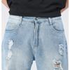Five-point Pants Thin Section Denim Jeans Spring Summer Men's Hole Leisure Shorts