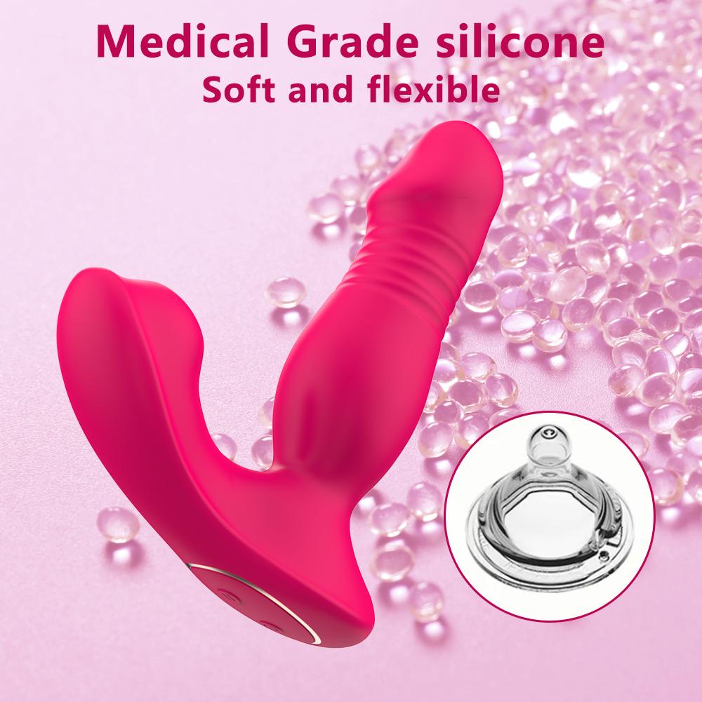 Wireless Control Telescopic Dildo Wearable Panties Vibrators Vagina Sucker G Spot Clitoris Stimulator Anal Massager Sex Toys