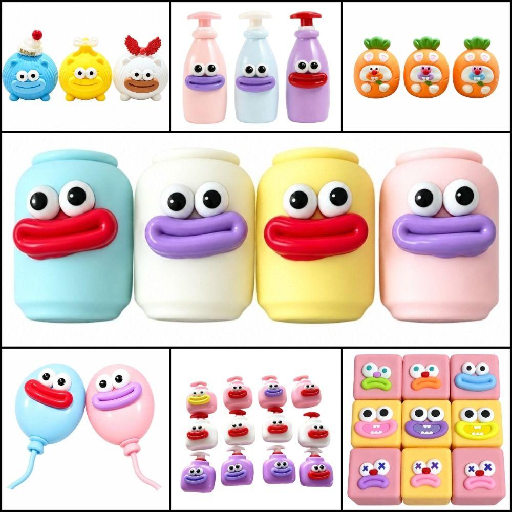 Sound Effects Bottle Squeezed Toy Sausage Mouth Carrot Fidget Toy for Kids Adults