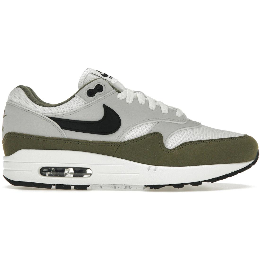 

Кроссовки Nike Air Max 1 Белые Черные Оливковые(FD9082-102) 42.5