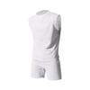 Men's Summer Sleeveless Sports Set: Casual Solid Color Tank Top & Shorts