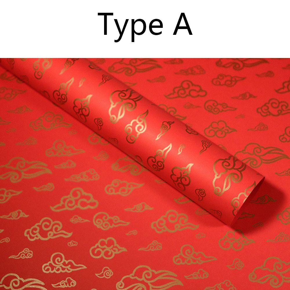 DIY Craft New Year Gifts Chinese Red Gift Paper Gift Wrap Storage Box Supplies Gift Wrapping Paper